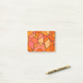 Hexagon Bauhaus - Orange Post-it Klebezettel (Auf Schreibtisch)