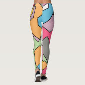 Hexagon Bauhaus - Pastels Leggings (Rückseite)