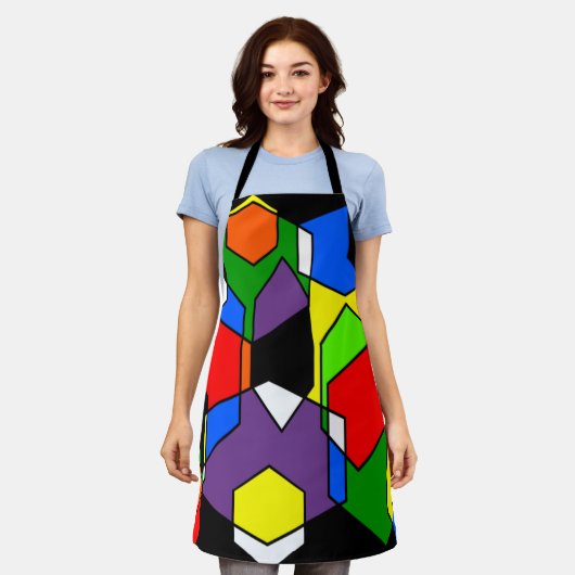 Hexagon Bauhaus Schürze (Getragen)