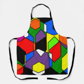 Hexagon Bauhaus Schürze (Vorderseite)