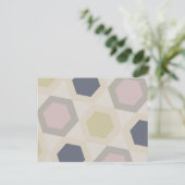 Hexagon Bliss Postkarte (Stehend Vorderseite)