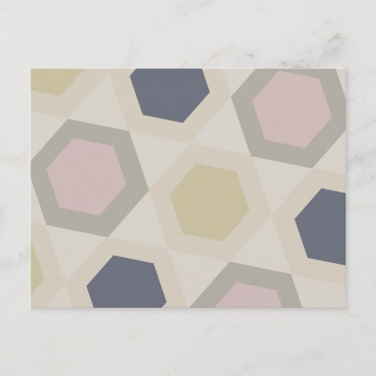 Hexagon Bliss Postkarte (Vorderseite)