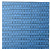 Hexagon Blue Black Pattern Fliese (Vorderseite)