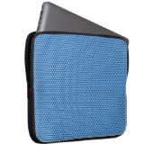 Hexagon Blue Black Pattern Laptopschutzhülle (Vorne Rechts)