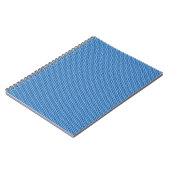 Hexagon Blue Black Pattern Notizblock (Linke Seite)