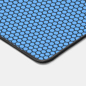 Hexagon Blue Black Pattern Schreibtischunterlage (Ecke)