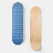 Hexagon Blue Black Pattern Skateboard (Vorderseite)