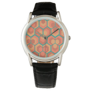 Hexagon-Blume Armbanduhr