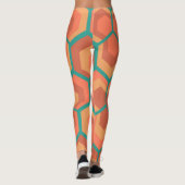 Hexagon-Blume Leggings (Rückseite)