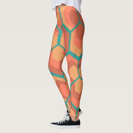 Hexagon-Blume Leggings (Links)