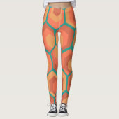 Hexagon-Blume Leggings (Vorderseite)