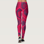 Hexagon-Blume Leggings (Rückseite)