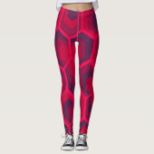 Hexagon-Blume Leggings (Vorderseite)