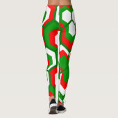 Hexagon-Blume Leggings (Rückseite)