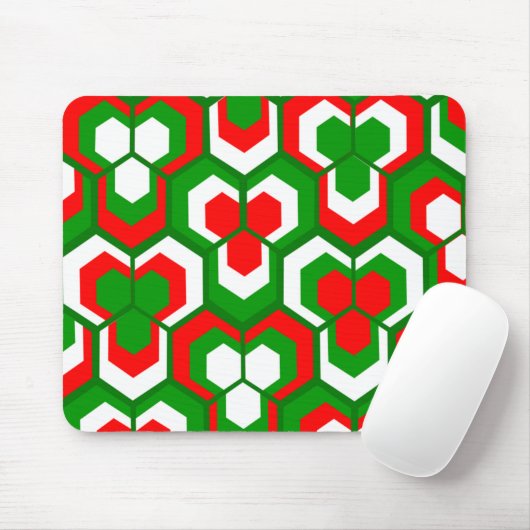 Hexagon-Blume Mousepad (Mit Mouse)