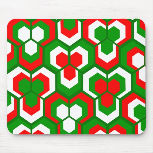 Hexagon-Blume Mousepad (Vorne)