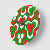 Hexagon-Blume Runde Wanduhr (Winkel)