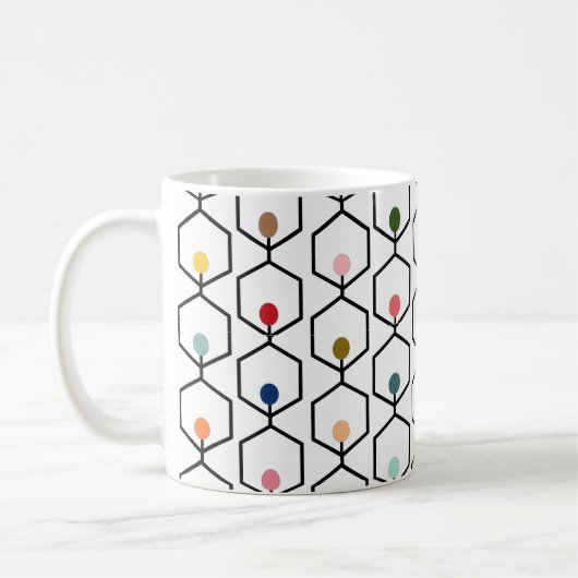 Hexagon Chains Coffee Tasse (Links)