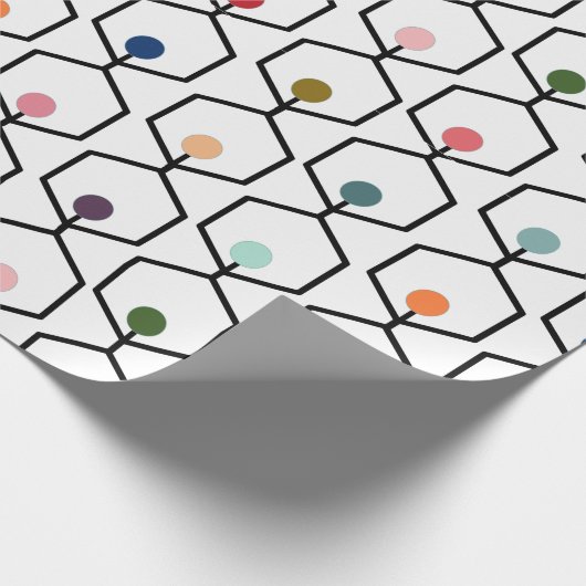 Hexagon Chains Geschenkpapier (Ecke)