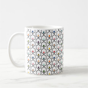 Hexagon Chains Kaffeetasse
