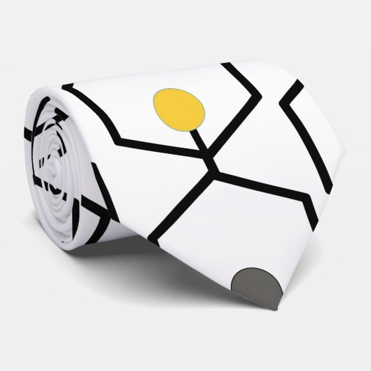 Hexagon Chains Krawatte (Gerollt)