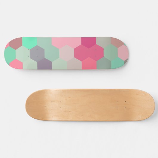Hexagon colour,  skateboard (Horizontal)