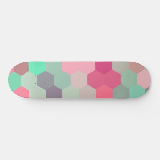 Hexagon colour,  skateboard (Horizontal)