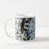 Hexagon des Dschungel-Blätter und der tropischen Kaffeetasse (Links)