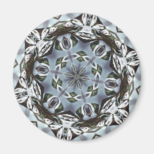 Hexagon des Dschungel-Blätter und der tropischen Magnet