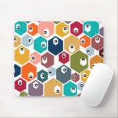 Hexagon Eyeballs Mousepad (Mit Mouse)