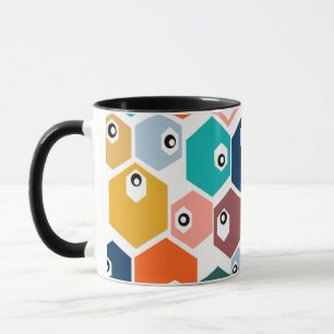 Hexagon Eyeballs Tasse