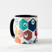 Hexagon Eyeballs Tasse (Vorderseite Links)