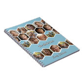 Hexagon Family Photo Collage Notizblock (Rechte Seite)