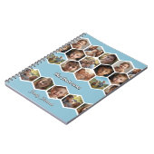 Hexagon Family Photo Collage Notizblock (Linke Seite)