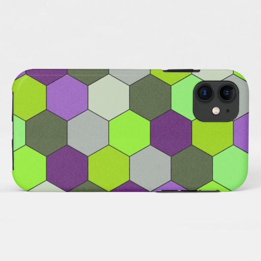 Hexagon-Formen Case-Mate iPhone Hülle (Rückseite (Horizontal))