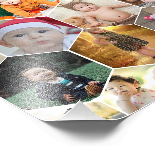 Hexagon Foto Collage (Ecke)