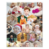 Hexagon Foto Collage (Vorne)
