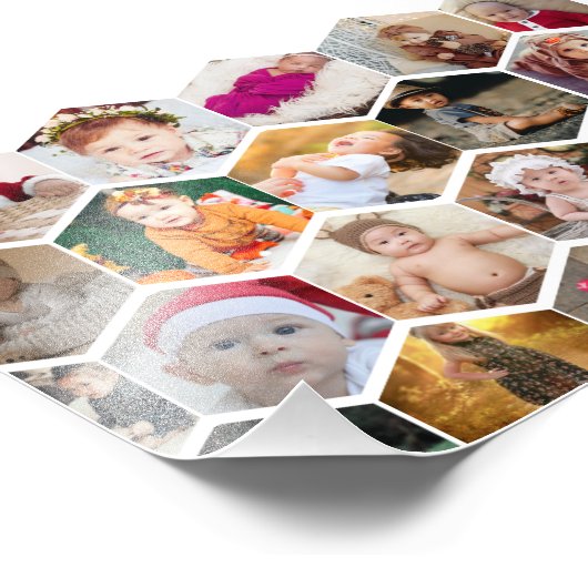 Hexagon Foto Collage (Ecke)