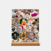 Hexagon Foto Collage Acrylschild (Vorderseite)