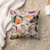 Hexagon Foto Collage Kissen (Decke)