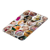 Hexagon Foto Collage Magnet (Linke Seite)