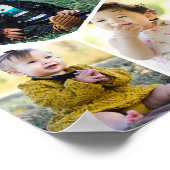 Hexagon Foto Collage Poster (Ecke)