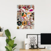 Hexagon Foto Collage Poster (Heimbüro)