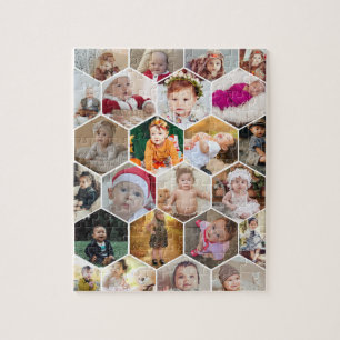 Hexagon Foto Collage Puzzle