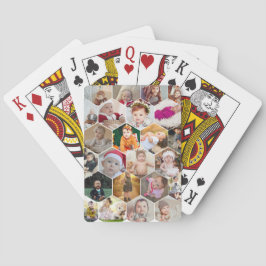 Hexagon Foto Collage Spielkarten