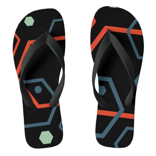 Hexagon Geometric Muster Badesandalen (Fußbett)