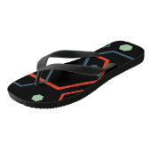 Hexagon Geometric Muster Badesandalen (Schrägansicht)