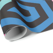 Hexagon Geometric Muster Geschenkpapier (Rolleneckpunkt)