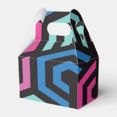 Hexagon Geometric Muster Geschenkschachtel (Rückseite)