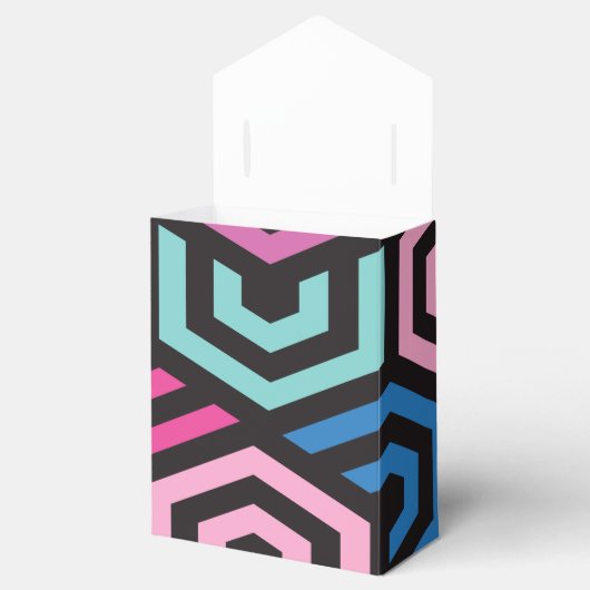 Hexagon Geometric Muster Geschenkschachtel (Geöffnet)